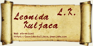 Leonida Kuljača vizit kartica
